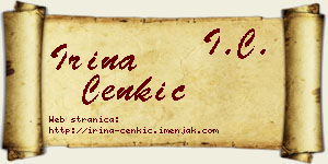 Irina Cenkić vizit kartica